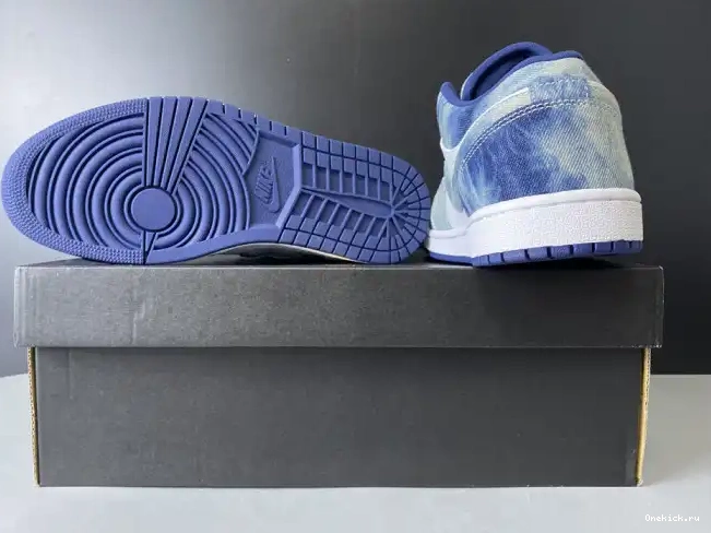 One Kick Washed Air Low Denim Jordan 1 CZ8455-100 0529